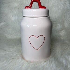 Rae Dunn Heart Canister with Red Heart